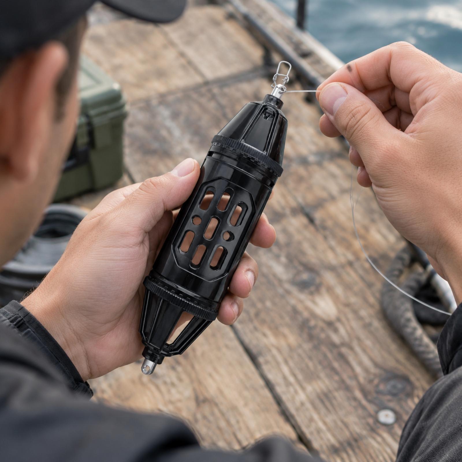 Fishing - Robuster Polycarbonat-Käfig zum Angeln mit Drehbarem