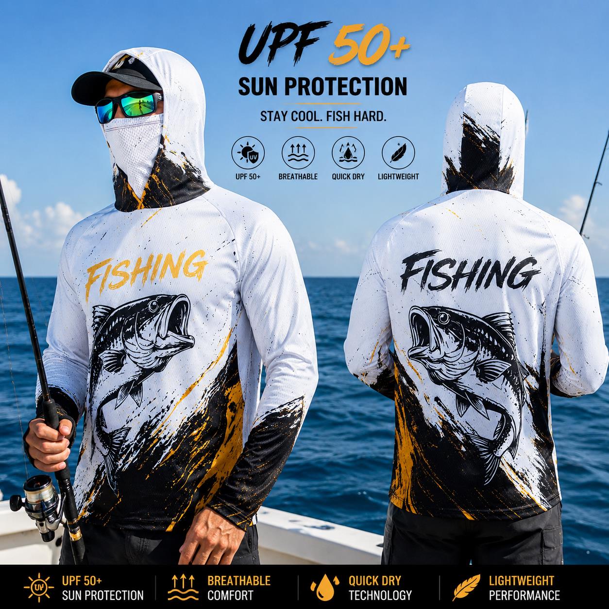 Outdoor-Sonnenschutz-Langarm-A – Fishing Bewertung und Preis