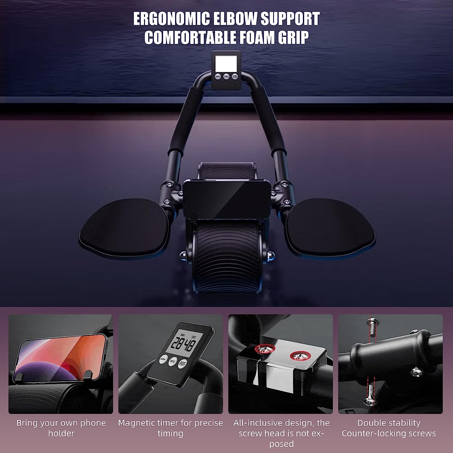 Ellenbogenstütze, automatische – Ab Roller Wheel With Elbow Support Bewertung und Preis