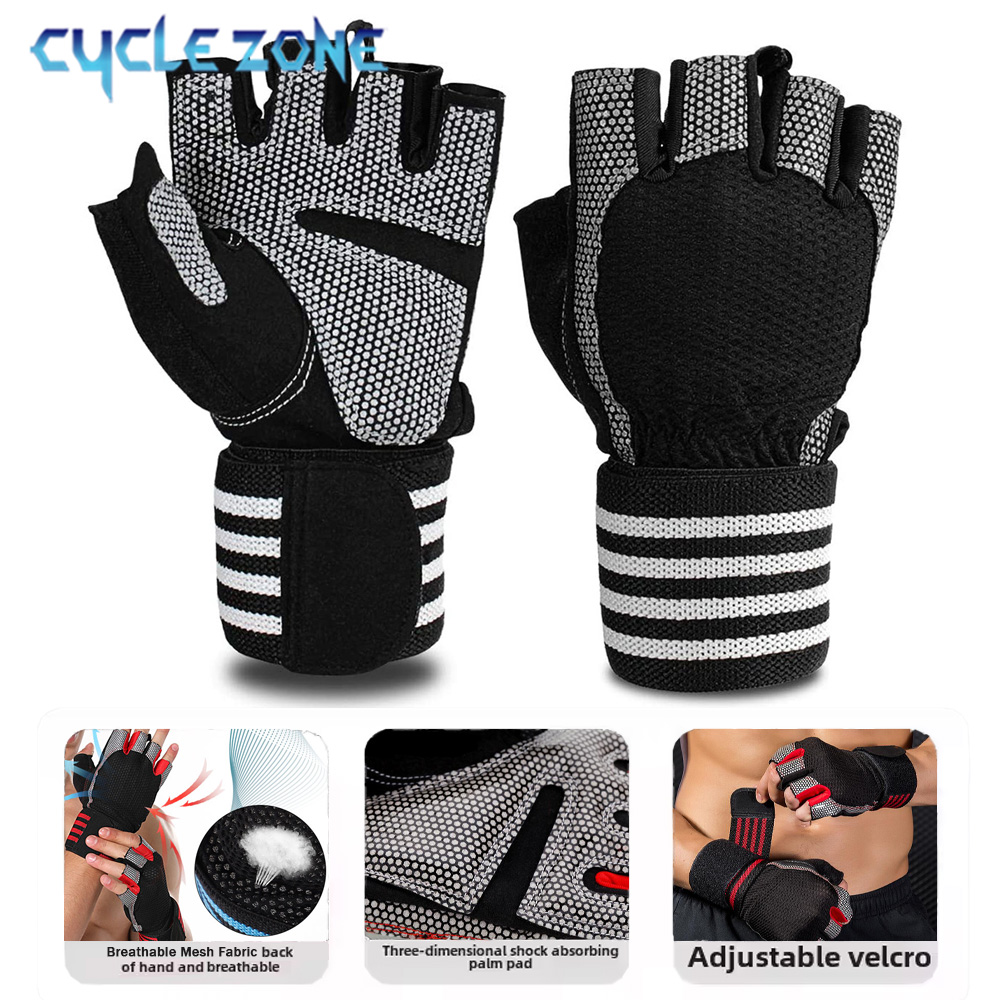 1 Paar Halbfinger-Fitnesshands – Wrist Wraps Weightlifting Support Bewertung und Preis