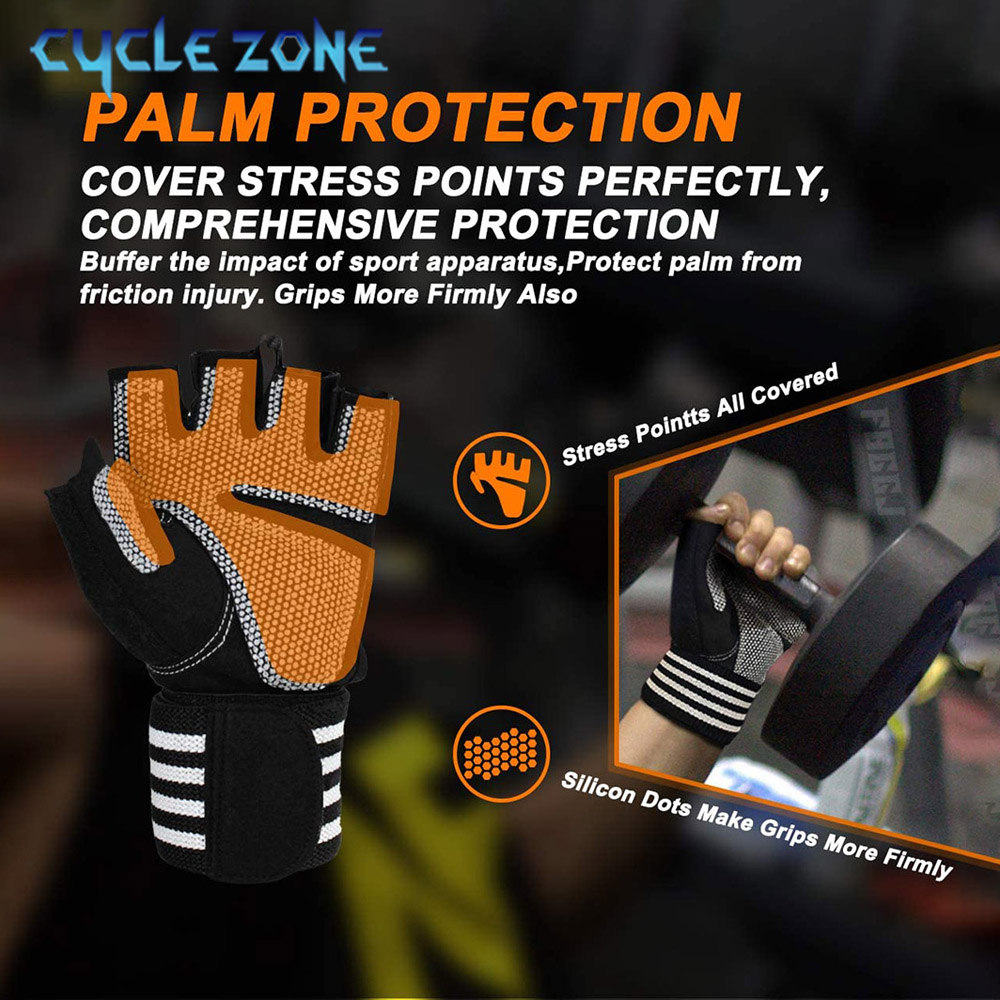 1 Paar Halbfinger-Fitnesshands – Wrist Wraps Weightlifting Support Bewertung und Preis